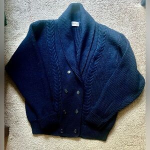 Vintage Paul Smith Wool Cardigan | Navy | Men’s M | 100% Wool RARE